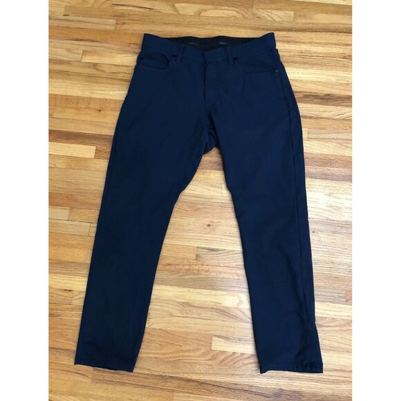 Nike Other - Nike Dri-Fit Golf Pant Men 32x30 Blue Logo Graphic Slim Fit Skinny Leg Polyester